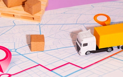 Imagem de um caminhão de entrega, simbolizando o compromisso da nossa empresa em levar a qualidade até a porta do cliente.